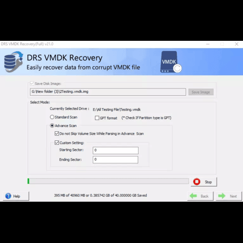 DRS Softech VMDK Recovery Tool