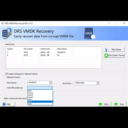 DRS Softech VMDK Recovery Tool