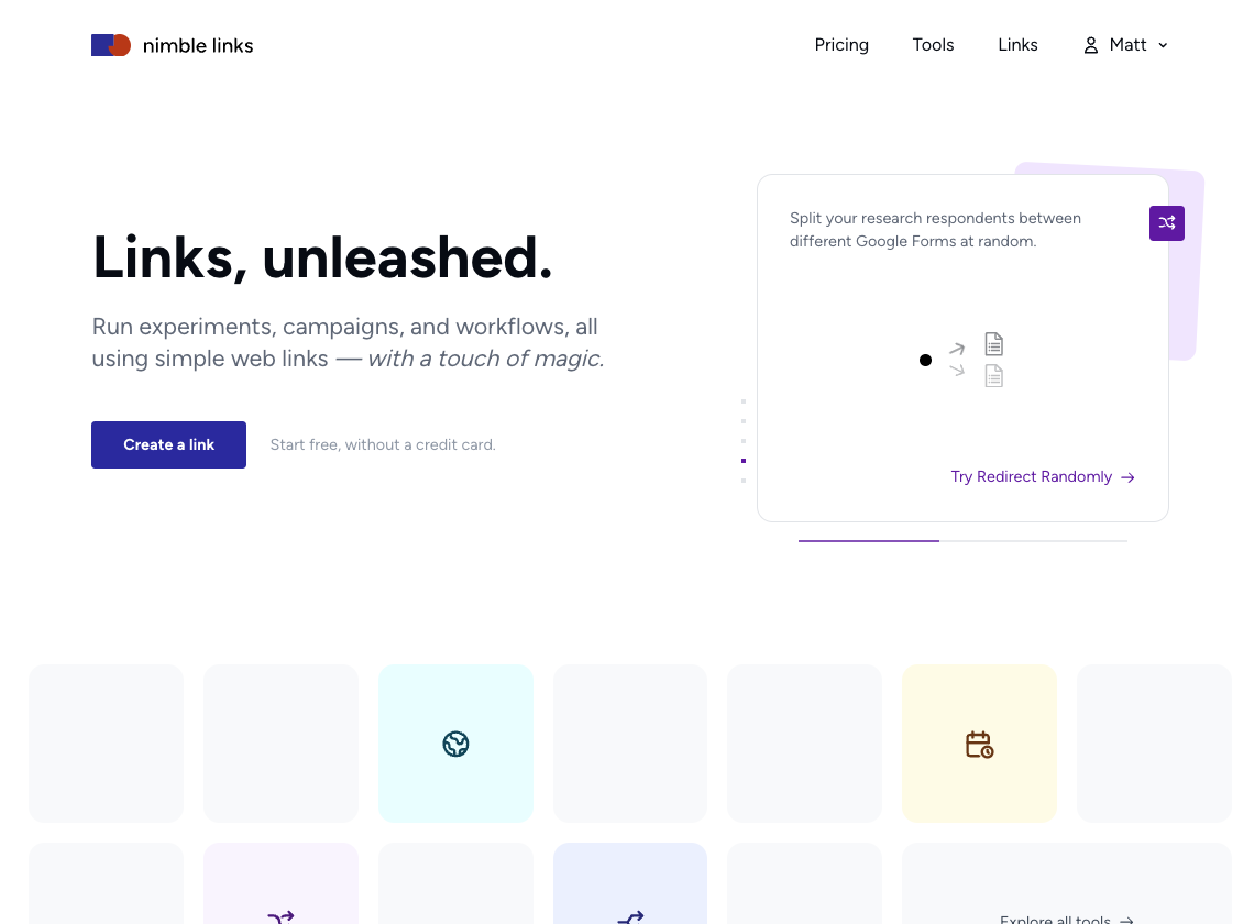 Use web links to automate your workflows.