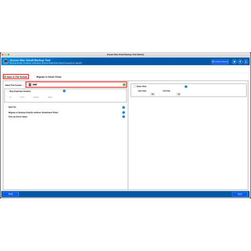 Aryson Mac Gmail Backup Tool