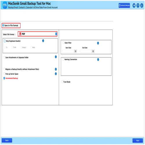 MacSonik Gmail to PDF Converter