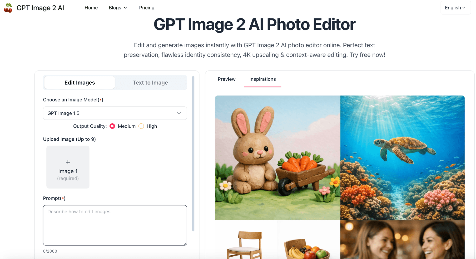 GPT Image 2 AI Photo Editor