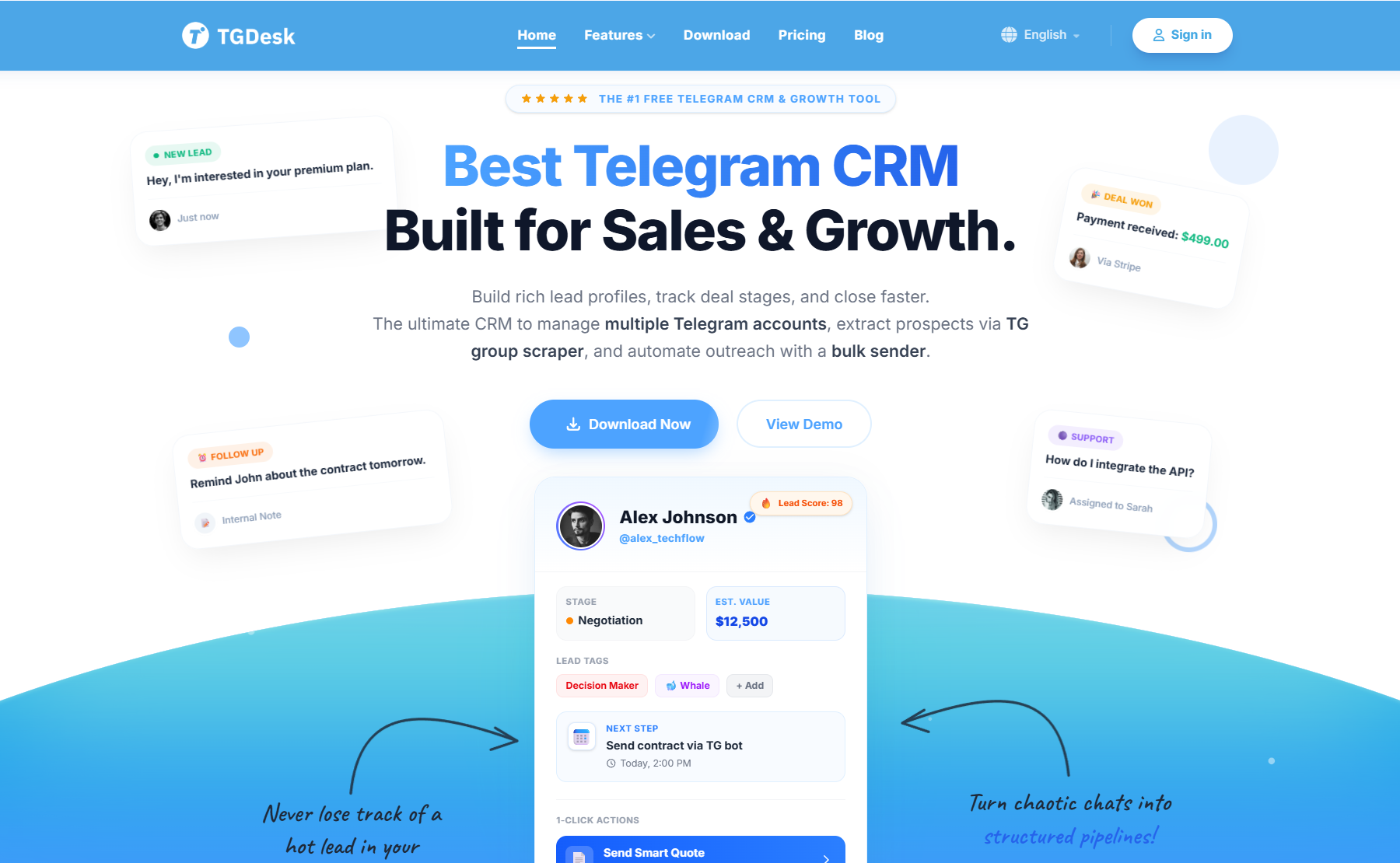 Telegram CRM - TGDesk