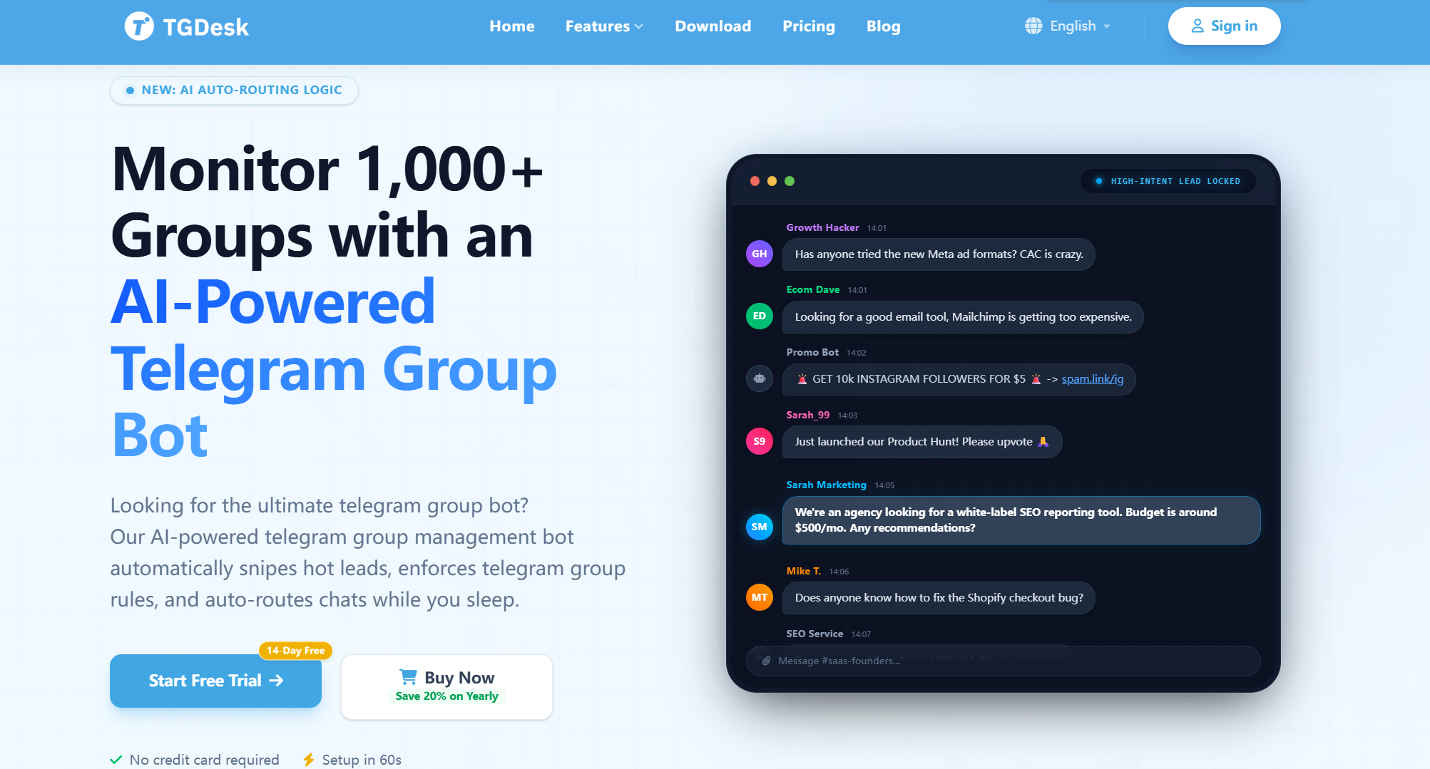 Telegram CRM - TGDesk