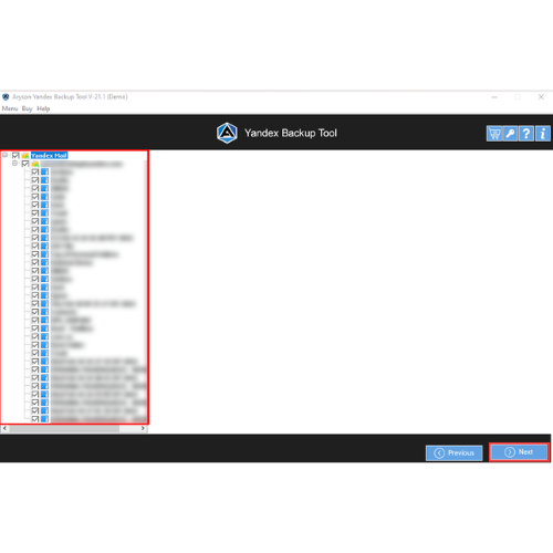 Aryson Yandex Backup Tool