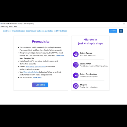 DRS Softech Zoho to Office 365 Migration Tool