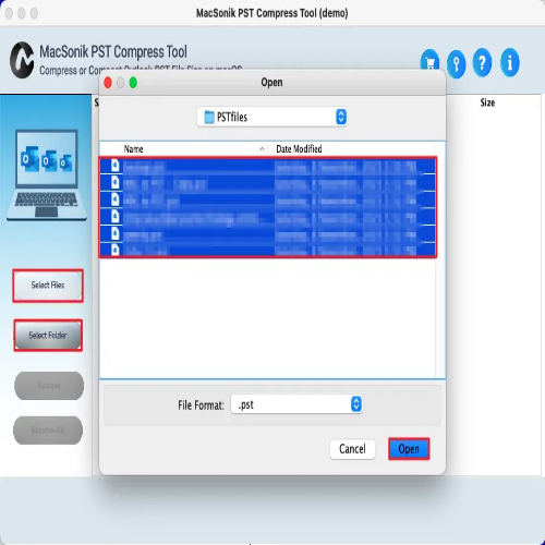 MacSonik PST Compress Tool