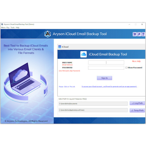 Aryson iCloud Backup Tool