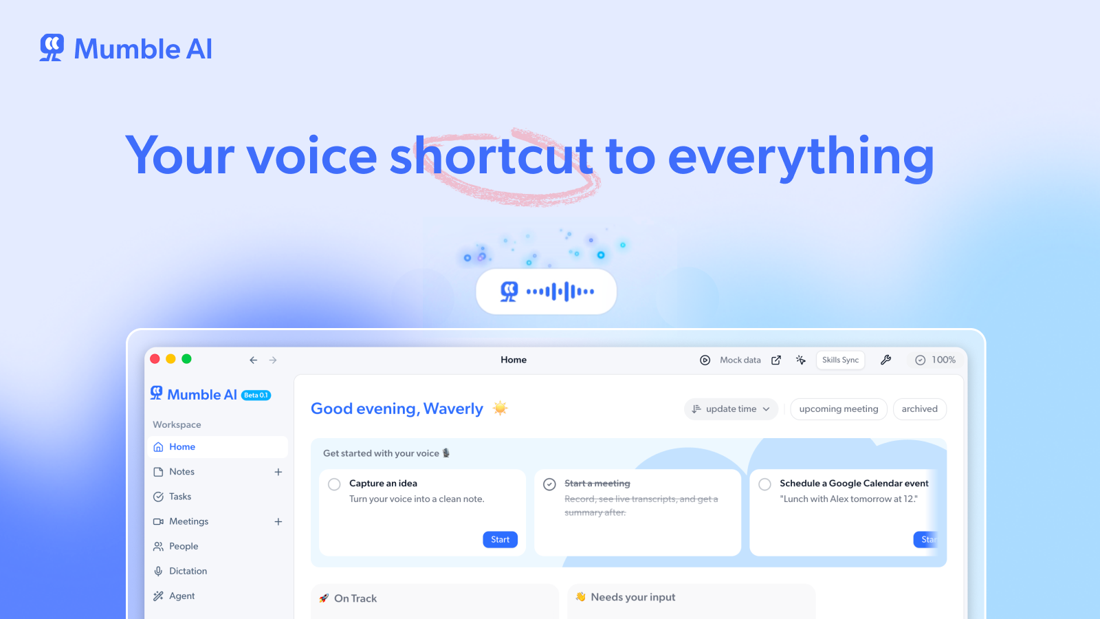Mumble AI screenshot