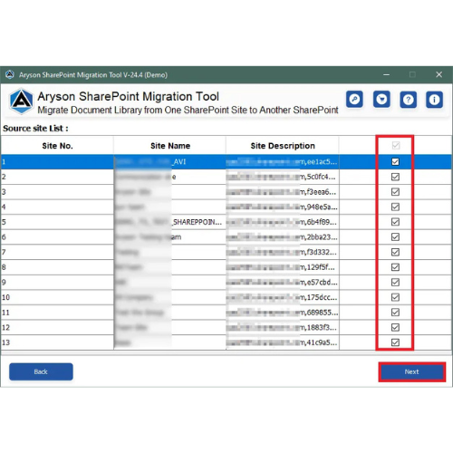 Aryson SharePoint Migration Tool