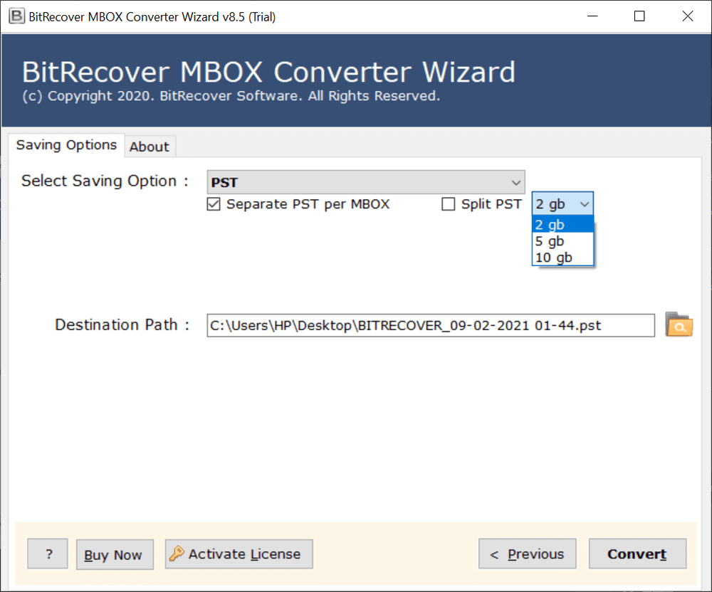 BitRecover MBOX to PST Converter