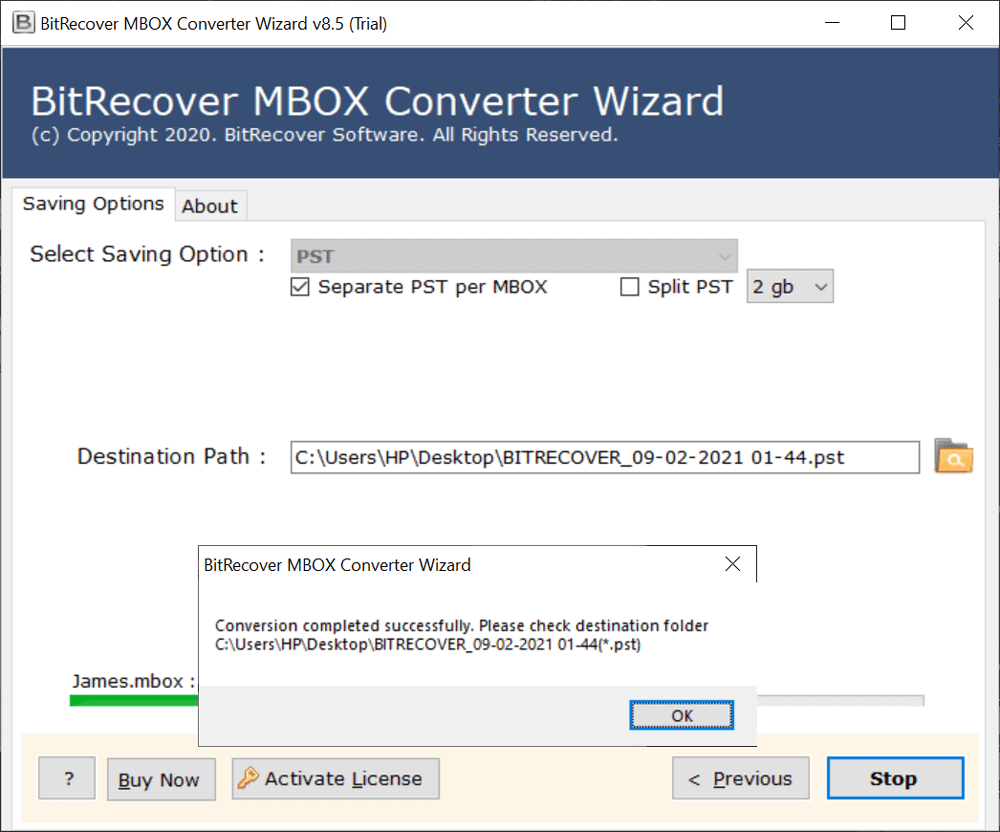 BitRecover MBOX to PST Converter