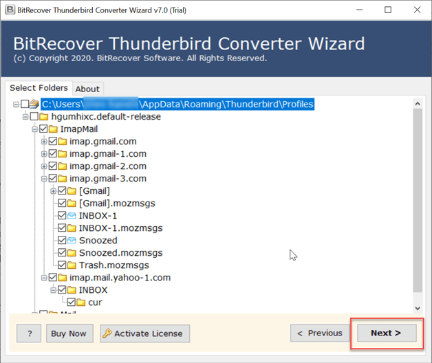BitRecover Thunderbird Converter Wizard