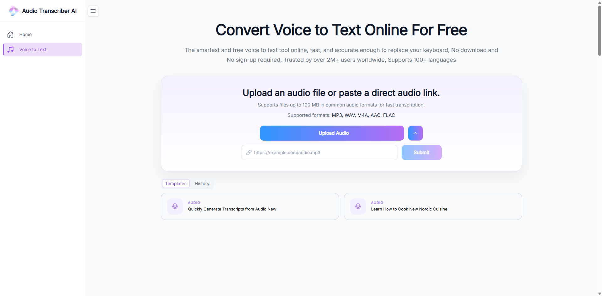 Audio Transcriber AI