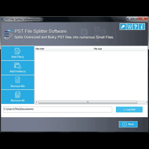 DRS Softech Outlook PST Splitter Tool