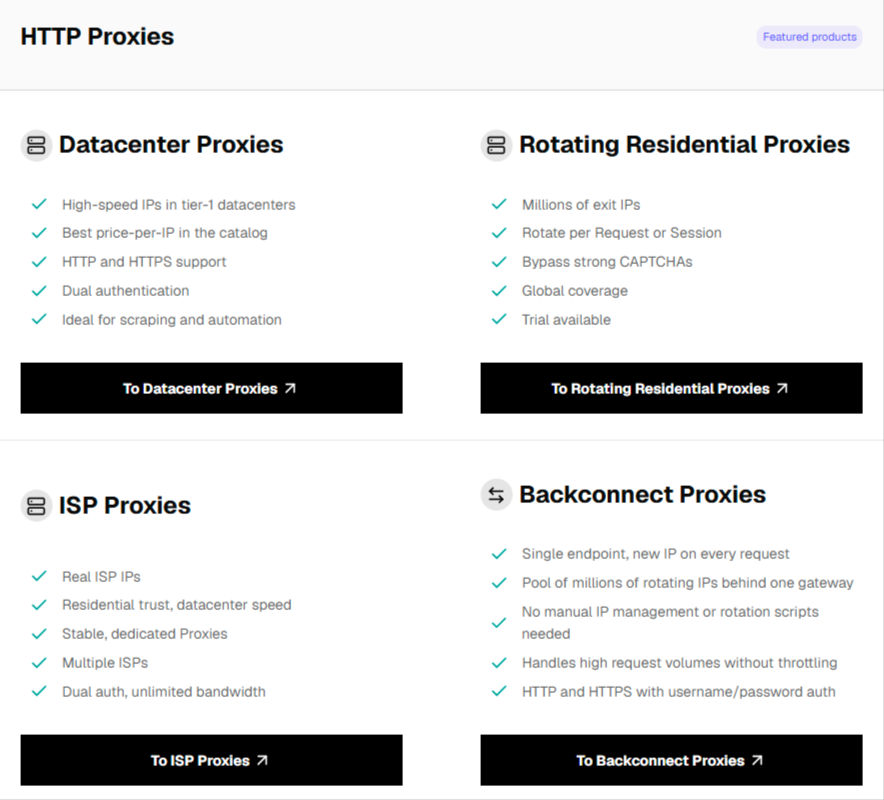 Anonymous Proxies screenshot