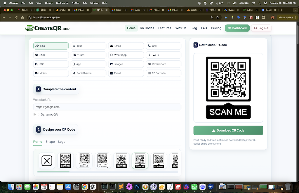 CreateQR