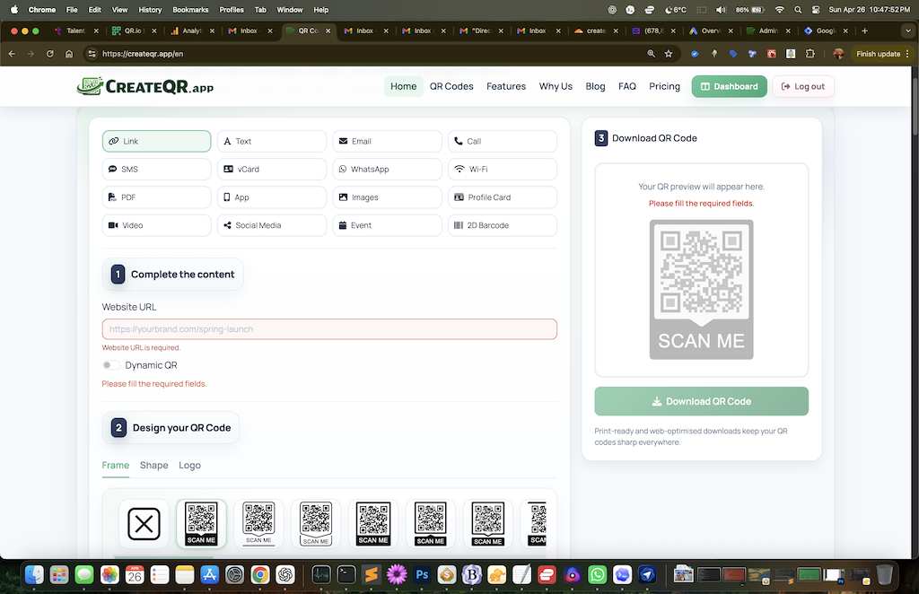 CreateQR