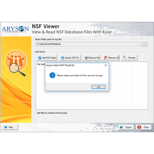 Aryson NSF Viewer