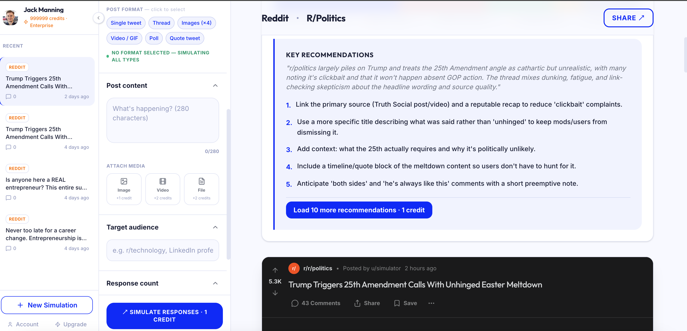 Simulate Social