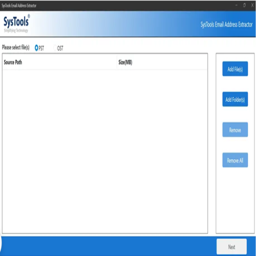 SysTools Email Address Extractor