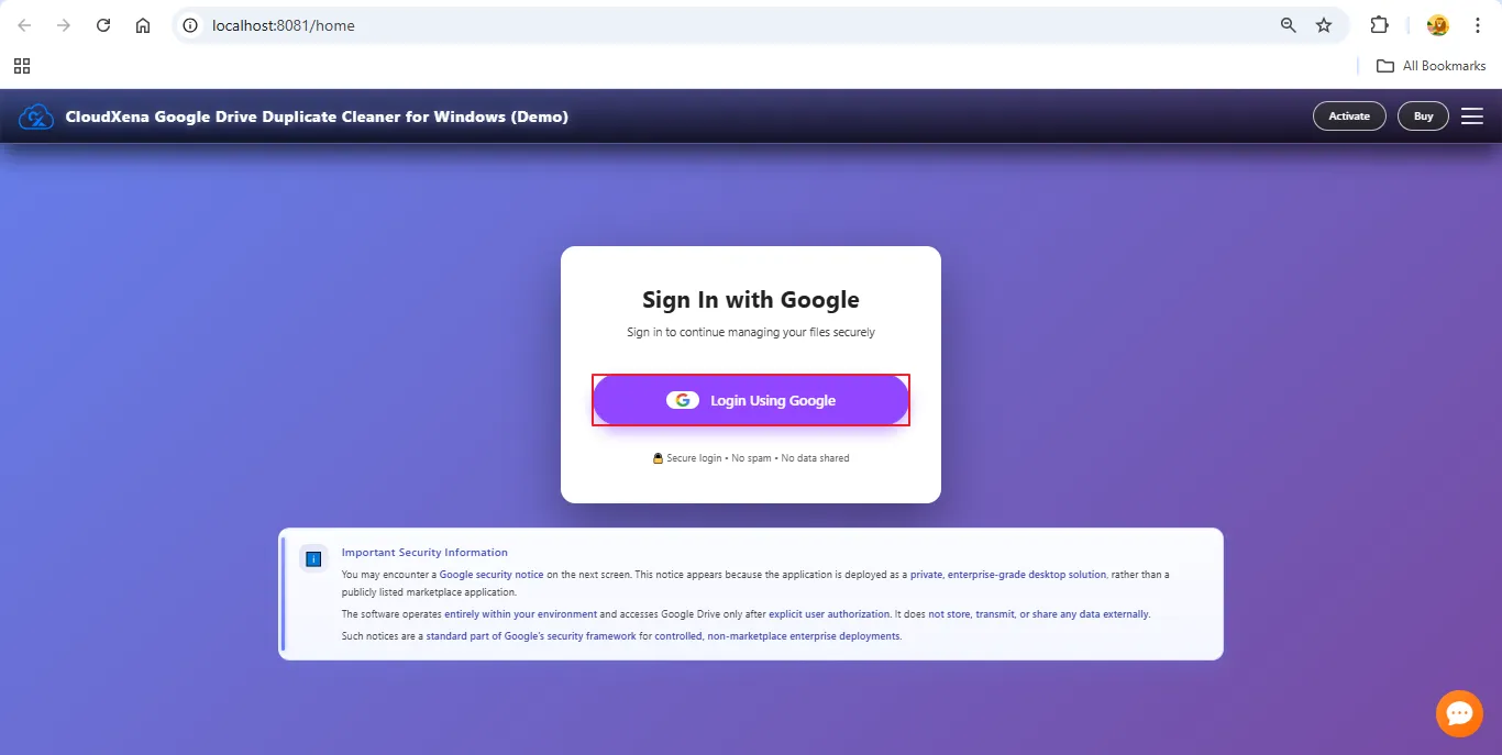 CloudXena Google Drive Duplicate Cleaner