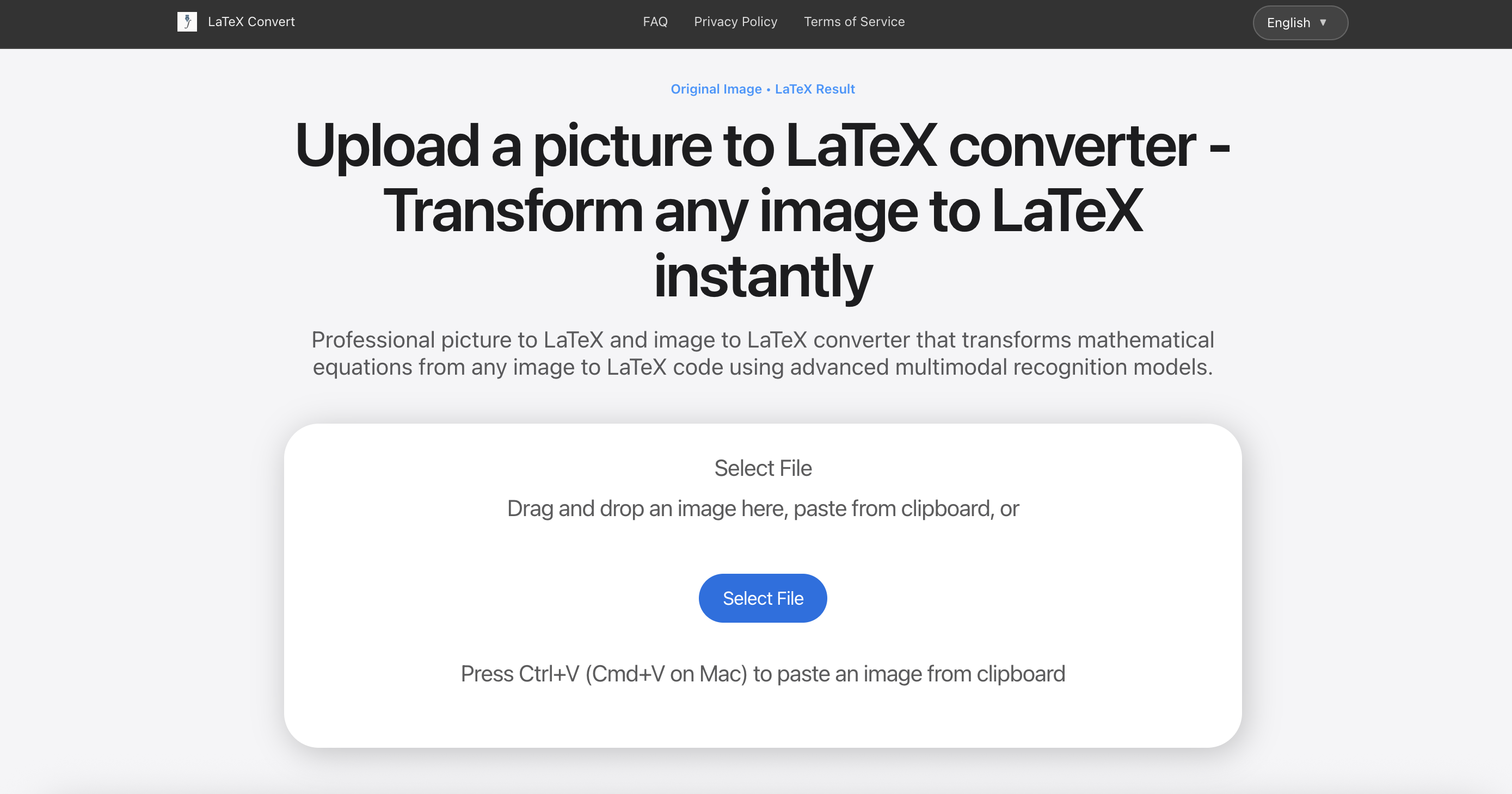 LatexConvert screenshot