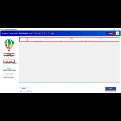 DRS Softech CDR to PDF Converter