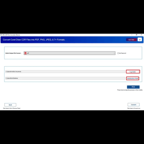 DRS Softech CDR to PDF Converter