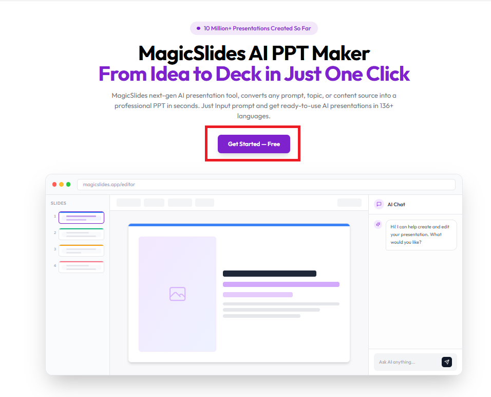 Link to PPT Converter by MagicSlides