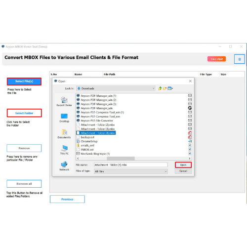 Aryson MBOX Viewer Tool