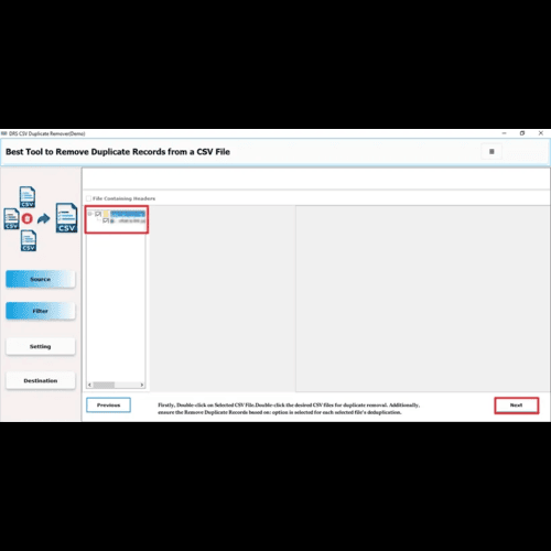 DRS Softech CSV Duplicate Remover