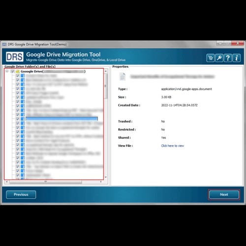 DRS Softech Google Drive Migration Tool