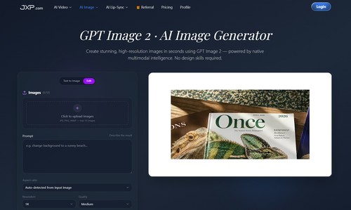 GPT Image 2 by JXP screenshot