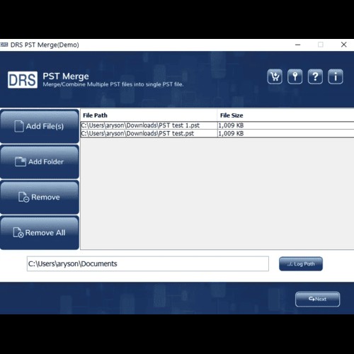 DRS Softech PST Merge Tool
