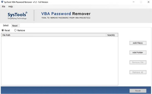 SysTools VBA Password Remover Tool