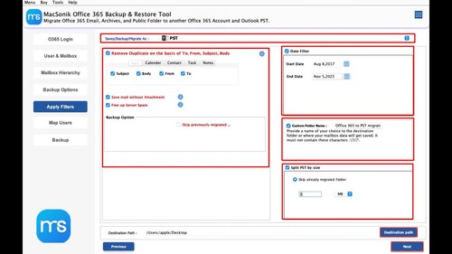 MacSonik Office 365 Tenant to Tenant Migration
