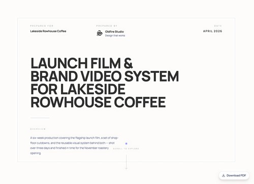 A branded share page, not an email attachment