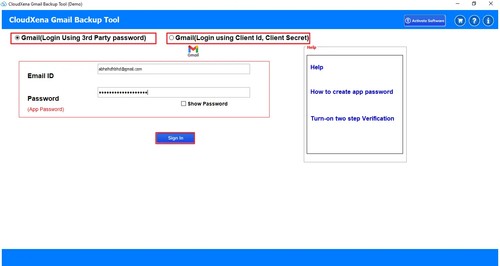 CloudXena Gmail Email Backup Tool