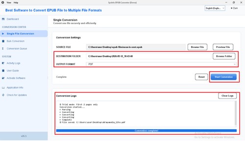 SysInfo EPUB Converter