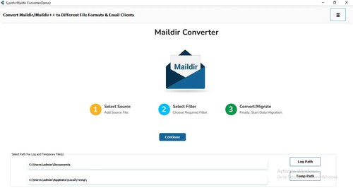 SysInfo Maildir to PST Converter screenshot