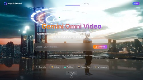 Gemini Omni Video Generator
