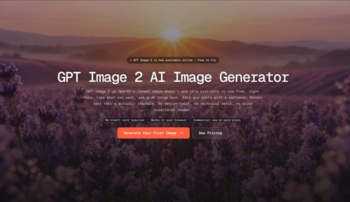GPT Image 2 AI Image Generator screenshot