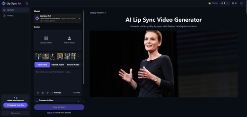 Lip Sync AI Video Generator