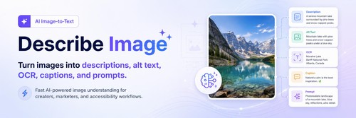 Describe Image screenshot