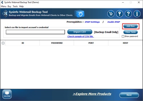 SysInfo Zoho Mail Backup Tool screenshot