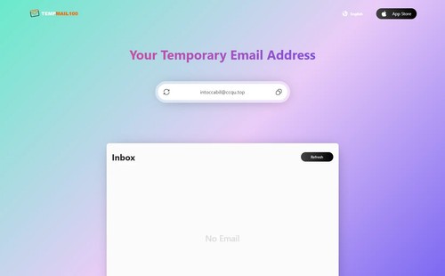 TempMail 100 screenshot