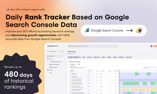 Monitor keyword positions daily, analyze historical ranking trends, and find new SEO opportunities with JaySearch