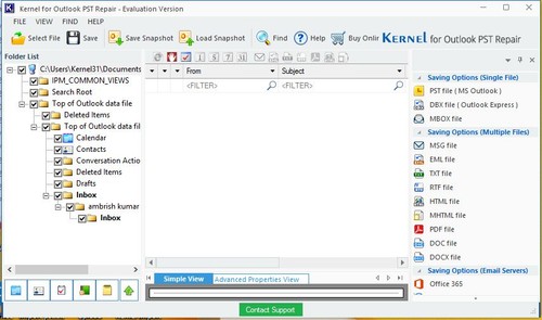 Kernel for Outlook PST Repair screenshot