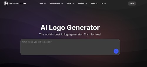 Design.com AI Logo Generator screenshot